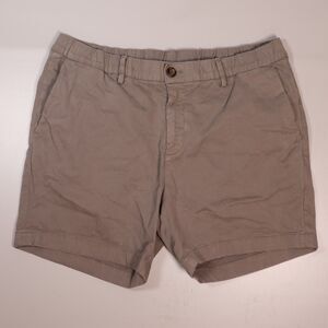 Bearbottom Stretch Chino Shorts Gray Cotton Blend Mens Large x 5.5" Inseam